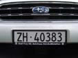 Normal plate (front). ZH = Zürich