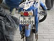 Moped plate. 北京 = Beijing