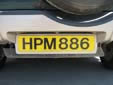 Normal plate (rear, old style)