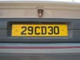 Diplomatic plate (rear). CD = Corps Diplomatique / Diplomatic Corps