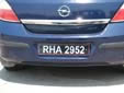 Police vehicle's plate. RHA = governmental vehicle