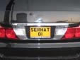 Personalized plate (rear)