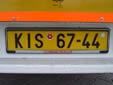 Commercial vehicle's plate (old style). KI = Karviná