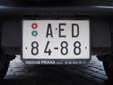 Normal plate (old style). A = Praha (Prague)