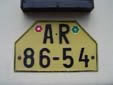 Commercial vehicle's plate (old style). A = Praha (Prague)