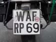 Motorcycle plate (old style). WAF = Warendorf