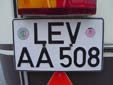 Normal plate (old style). LEV = Leverkusen