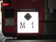 Aalborg Fire Department's plate. M = 1st response