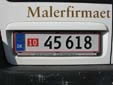Export plate; valid until 2010
