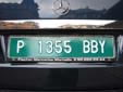 Provisional plate. P = Temporales Particulares (Provisional)