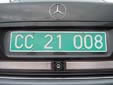 Diplomatic plate. CC = Corps Consulaire / Consular Corps<br>21 = China