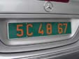 Diplomatic plate. C = Corps Consulaire / Consular Corps