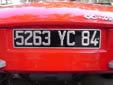 Normal plate (old style). 84 = Vaucluse