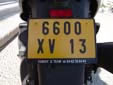 Motorcycle plate. 13 = Bouches-du-Rhône