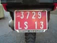 This plate looks like a normal motorcycle plate, made up in the wrong colour. 13 = Bouches-du-Rhône