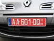 Temporary plate; valid until the end of October 2009