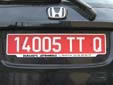 'Free Zone' plate (exempt from taxes, old style)<br>TTQ = Haute-Savoie