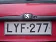 Normal plate (old style, but still issued on request)