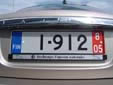 Export plate; valid until end of August 2005