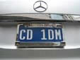 Diplomatic plate (unofficial style)<br>CD = Corps Diplomatique / Diplomatic Corps
