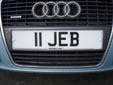 Personalized plate (front). EB = Isle of Ely,<br>but this does not apply to personalized plates<br>Submitted by Harald Schapperer from Germany