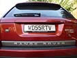 Normal plate (unofficial style). WD = West of England (Exeter)<br>55 = registered between September 2005 and February 2006