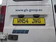 Normal plate (rear; unofficial style). WN = West of England (Bristol)<br>54 = registered between September 2004 and February 2005