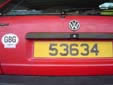Normal plate (rear)