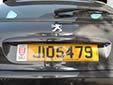 Normal plate (rear). J = Jersey