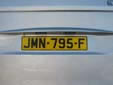 Normal plate (rear). MN = Isle of Man