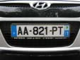 Normal plate. 971 = Guadeloupe