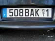 Normal plate (front, old style). 971 = Guadeloupe<br>Submitted by Harald Schapperer from Germany