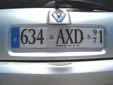 Normal plate (rear, optionally white, old style). 971 = Guadeloupe<br>Submitted by Harald Schapperer from Germany