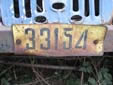 Construction vehicle's plate (old style, front)<br>Submitted by Ralf Hegewald from Germany