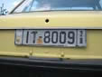 Normal plate (old style, rear). IT / 28 = Aitoloakarnanía