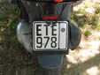 Motorcycle plate (old style). ET = Kerkyra (Corfu)