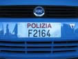 Police vehicle's plate