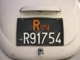 Normal plate (old style, rear)