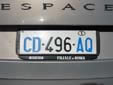 Diplomatic plate. CD = Corps Diplomatique / Diplomatic Corps<br>AQ = France