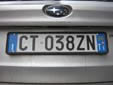 Normal plate (rear). TN = Trento. 05 = First registered in 2005