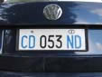 Diplomatic plate. CD = Corps Diplomatique / Diplomatic Corps<br>ND = Cameroon