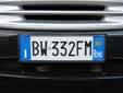 Normal plate (front). 01 = First registered in 2001