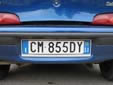 Normal plate (rear). SI = Siena. 04 = First registerd in 2004