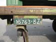 Agricultural trailer plate (old style)<br>RIM AGR = Rimorchio Agricolo (agricultural trailer)<br>BZ = Bozen (Bolzano)