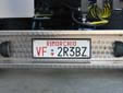 Fire engine's trailer plate (old style) for the autonomous<br>province of South Tyrol. Rimorchio = trailer<br>VF = Vigili del Fuoco (Fire Brigade). BZ = Bozen (Bolzano)