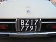 Normal plate (old style, rear). BZ = Bozen (Bolzano)