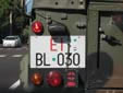 Military plate (rear). EI = Esercito Italiano (Italian Army)