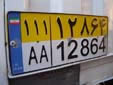 Commercial and public transport plate
