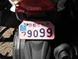 Moped plate (90 - 124 cc). 京都 = Kyoto
