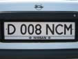 Normal plate (old style). D = Aktobe province